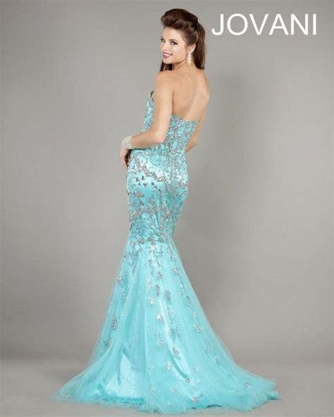 Aqua Jovani 3008 Prom Long Strapless Mermaid Formal Gown For 114 99