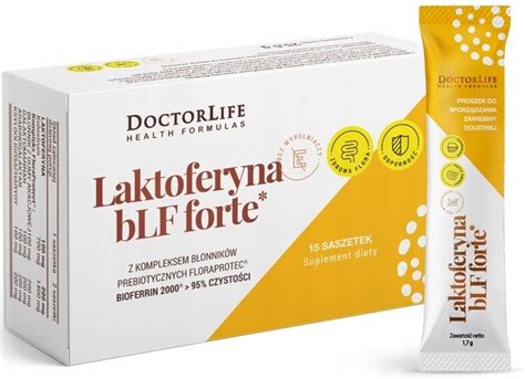 DOCTOR LIFE Laktoferyna BLF Forte 100mg 15 Sasze 10865593250 Allegro Pl