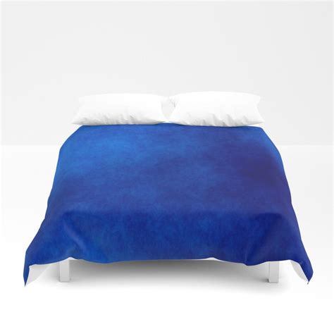 Misty Deep Blue Duvet Cover | Blue duvet, Blue duvet cover, Blue throw ...