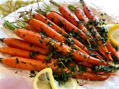 Roasted Carrots With Carrot Tops Gremolata Swirls Of Flavor