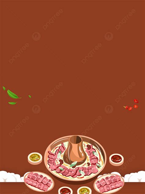 Simple Lamb Hot Pot Background Material Gourmet Background Background Design Hot Pot