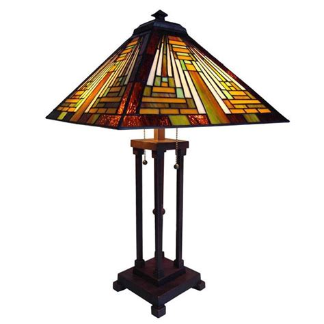 Mission Style Stained Glass Tiffany Style Lamp Lamp Tiffany Style Lighting