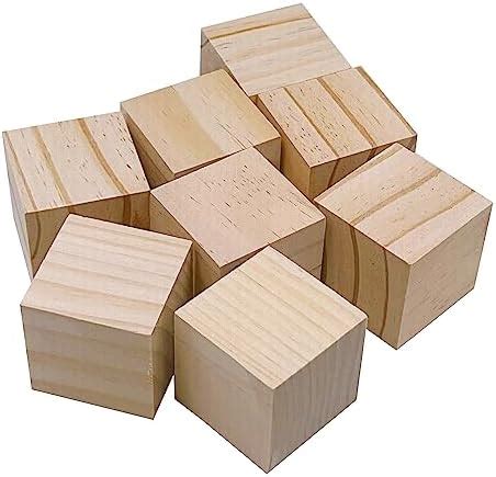 Amazon Supla Pcs Inch Natural Solid Wood Square Blocks