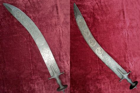 A Rare Heavily Decorated Rajput Mughal Executioners Sword Known As A