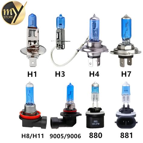 Car Light H1 H3 H4 H7 H8 H9 H11 9005 HB3 9006 HB4 880 881 Auto Halogen