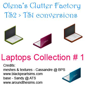 Olena's Clutter Factory: Cassandre's Rainbow Laptops Conversion