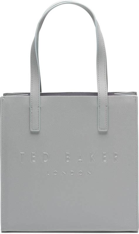 Ted Baker Seacon Small Crosshatch Icon Bag Light Grey Pris