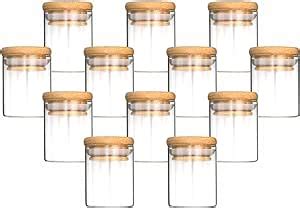 Gouveo Lot De R Cipients En Verre Ml Ronds En Verre Borosilicat