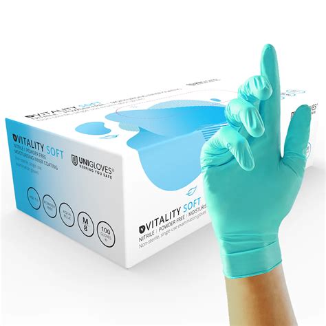 Vitality Soft Aqua Moisturising Powder Free Soft Nitrile Examination