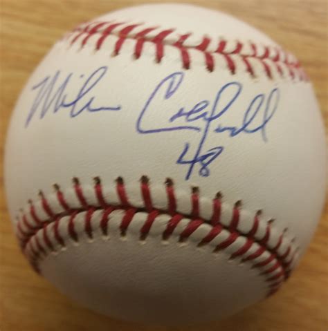 MIKE CALDWELL Autographed Official Major League Baseball - Main Line ...