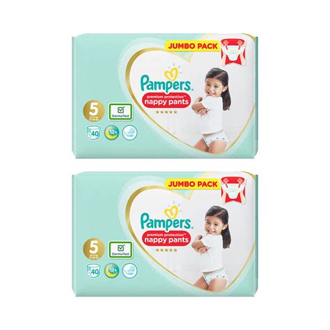 Pampers Premium Protection Nappy Pants Size X Jumbo Packs