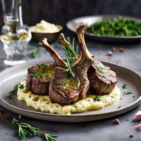 Herb Crusted Lamb Chops With Garlic Mashed Potatoes Recipe Cookaifood