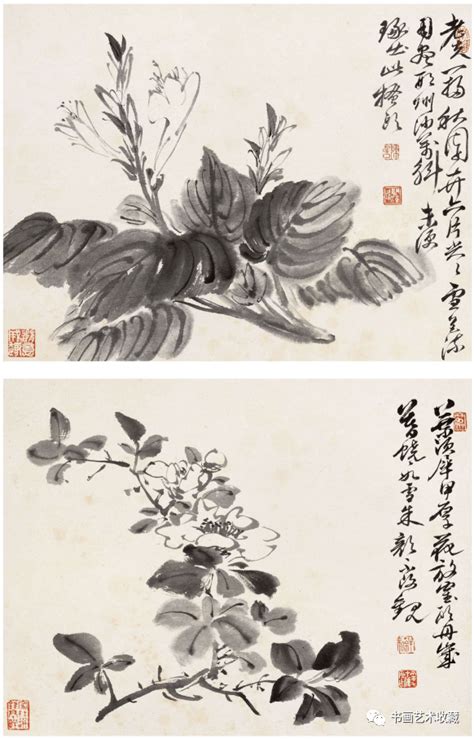 国画清风雅集：陈半丁 花卉册页