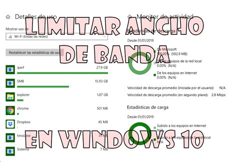 Cómo limitar ancho de banda en Windows 10