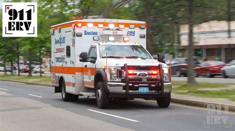 Boston Ems Ambulance 19 Responding