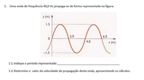 Uma Onda De Frequência 40 0 Hz Propaga Se De Forma Representada Na