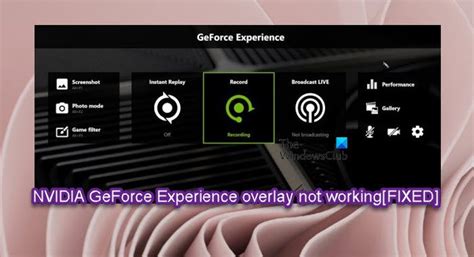 Fix Nvidia Geforce Experience Overlay Not Working On Windows Pc Head