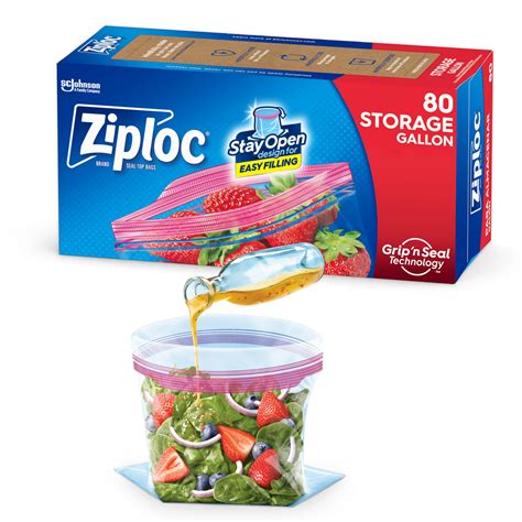 Mua Ziploc Quart Food Storage Bags New Stay Open Design With Stand Up