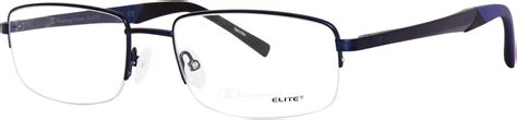 Champion Cufl4001 C03 Eyeglasses Men S Matte Navy Semi Rim Rectangle Shape 57mm