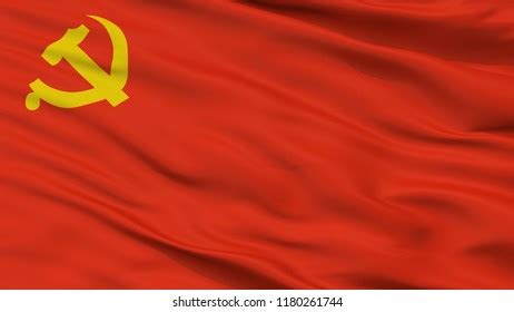 Chinese Communist Party Flag Closeup View Stock Illustration 1180261744 ...