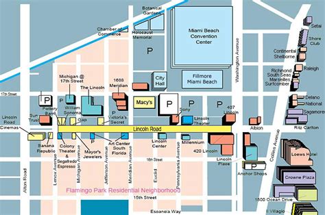 Lincoln Road Map / Shopping & Hotels | South Beach Magazine