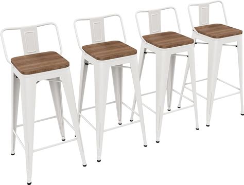 Amazon Yongchuang Inch Bar Stools Set Of Bar Height Metal