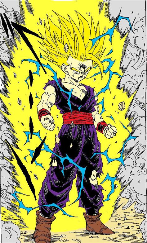 Gohan Ssj2 Manga Colored By Nihiliusrevan On Deviantart