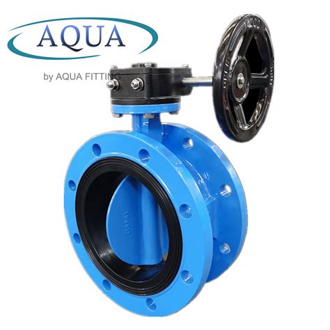 Resilient Seated Cast Iron Double Flanged Eccentric Butterfly Valve Bs