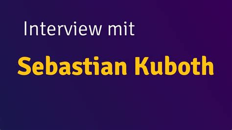 Interview Mit Sebastian Kuboth Geschriebene Geschichte Youtube