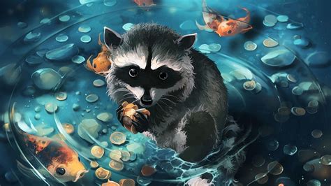 Raccoon Computer Wallpapers - Wallpaper Cave