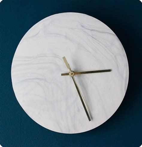 Faux Marble Wall Clock