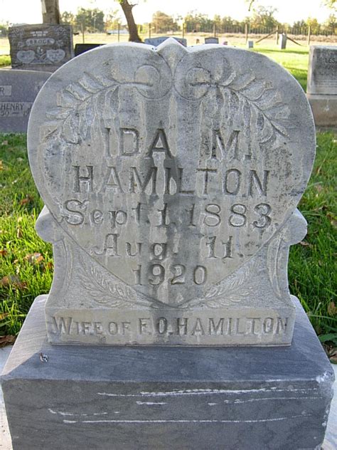 Ida May Lesher Hamilton Find A Grave Memorial