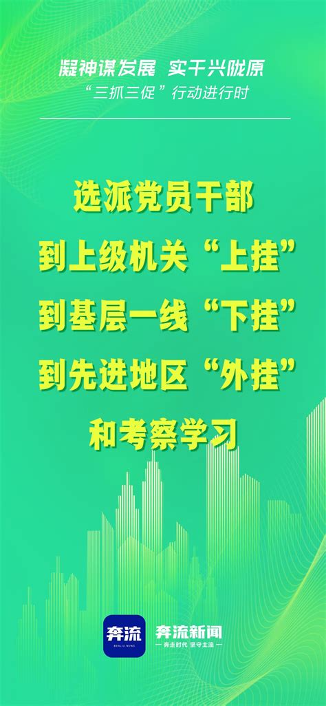 海报丨凝神谋发展 实干兴陇原 “三抓三促”行动进行时