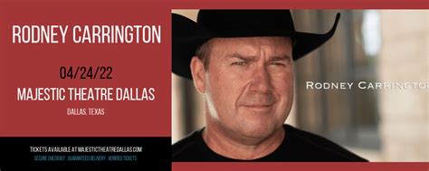 Rodney Carrington Tickets 24 April 2022 Majestic Theater