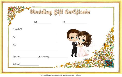 Wedding gift certificate template free download 3 – Artofit