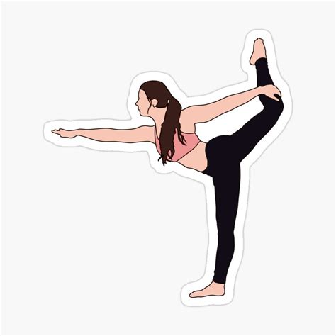 Yoga Girl Sticker For Sale By Sandra Castellanos Yoga Stickers