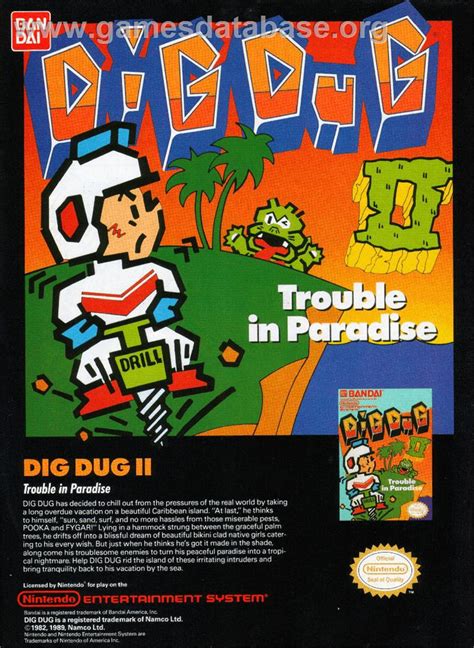 Dig Dug Ii Nintendo Nes Games Database