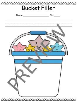 Bucket Filler Worksheet By Lailabee Tpt