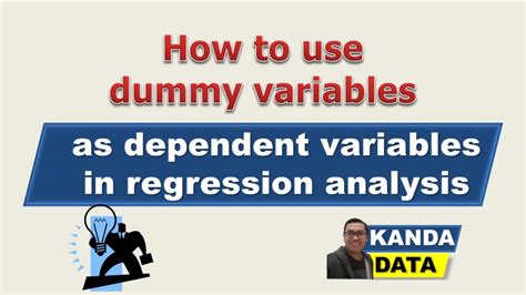 How To Use Dummy Variables As Dependent Variables In Regression Analysis Kanda Data