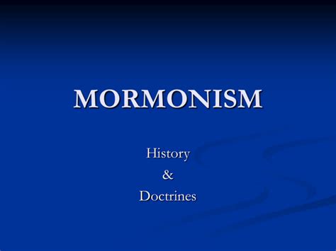 mormonism