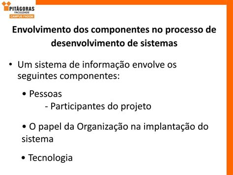 Ppt Ciclo De Desenvolvimento De Sistemas De Informação Powerpoint