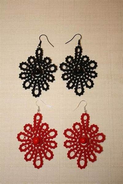 Handmade Bobbin Lace Laceearrings Lace Earrings Lace Jewelry