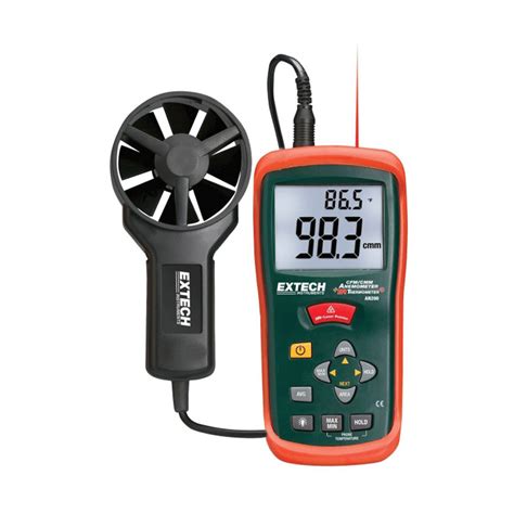 Extech AN200 NIST CFM CMM Mini Thermo Anemometer With Built In InfraRed