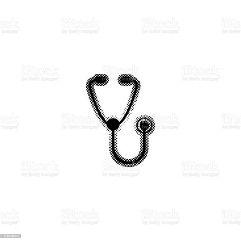 Stethoscope Black Vector Icon Stock Illustration Download Image Now