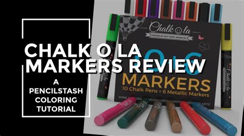 Trying Out Chalkola Chalk Markers A Pencilstash Adult Coloring Tutorial Youtube