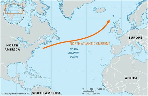 North Atlantic Current | Map, Temperature, Definition, Location ...