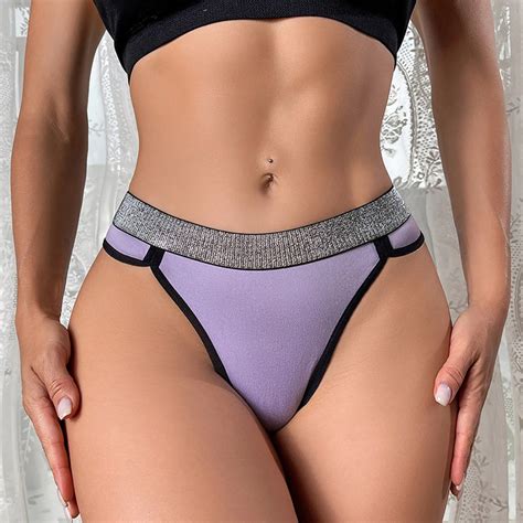 Tangas Sin Costuras Para Mujer Ropa Interior De Tiro Bajo Tanga De