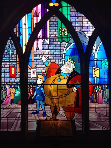 Disneyland Paris Stained Glass Window Bella Durmiente Durmientes