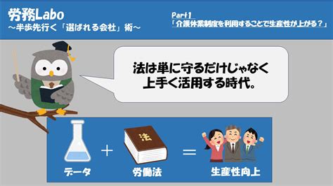 「介護休業制度で生産性向上」 社労士法人トゥルーワークス