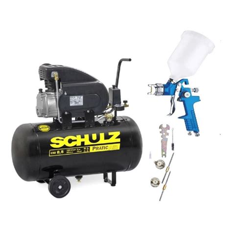 Compressor ar csi 8 5PÉS 50L 8 5 50 schulz kit pintura em Promoção